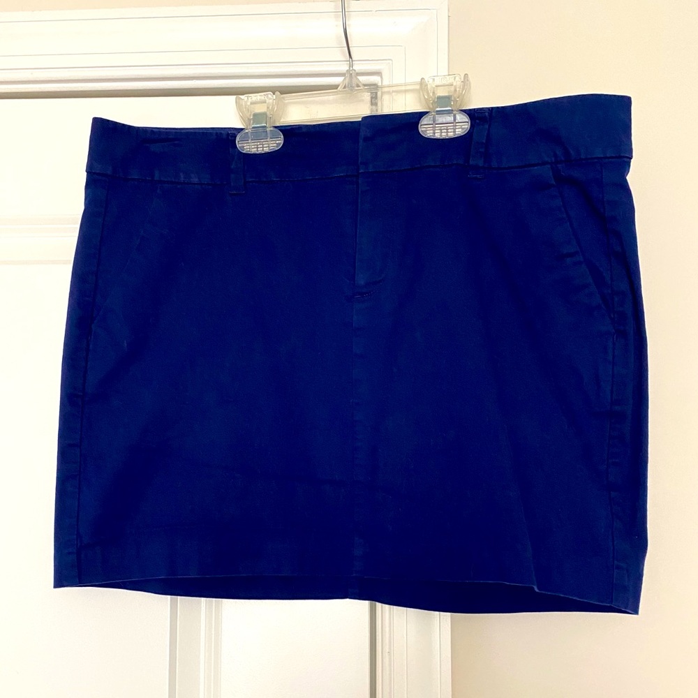 Old Navy Blue Stretch Cotton Skirt - EUC